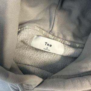 Atitzia TNA Cozy Fleece Boyfriend Hoodie - Grey/purple - Size 3